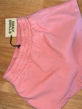 Daily Drills Pink Elastic-Waist PINK shorts
